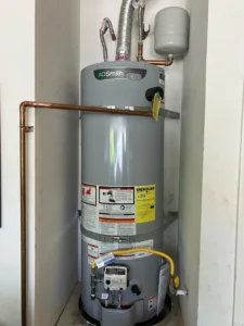 Tank water heater installation in Menifee CA by licensed plumber