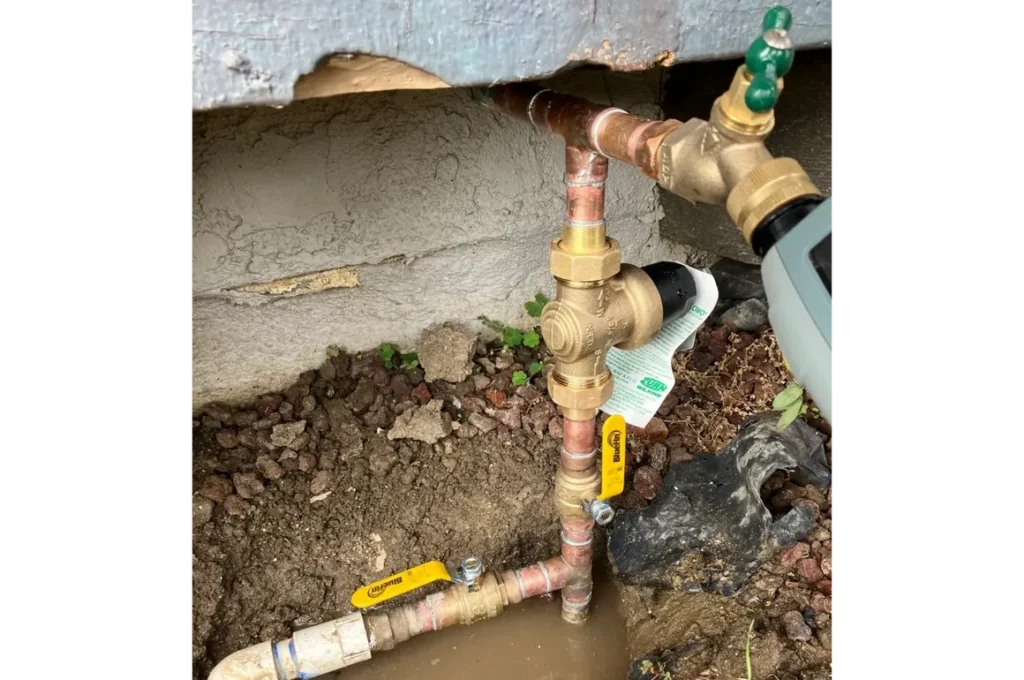 Water Valve Replacement in Menifee, CA by licensed plumber replacing main shut-off valve